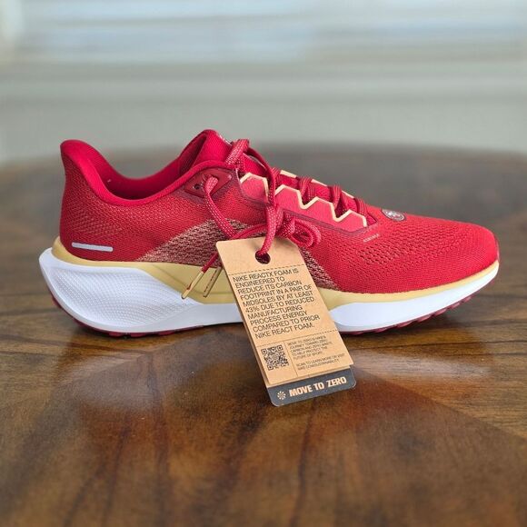 Nike Zoom Pegasus 41 NFL San Francisco 49ers Team Issued PE Men's 9.5 FZ5070-600 - Picture 7 of 16